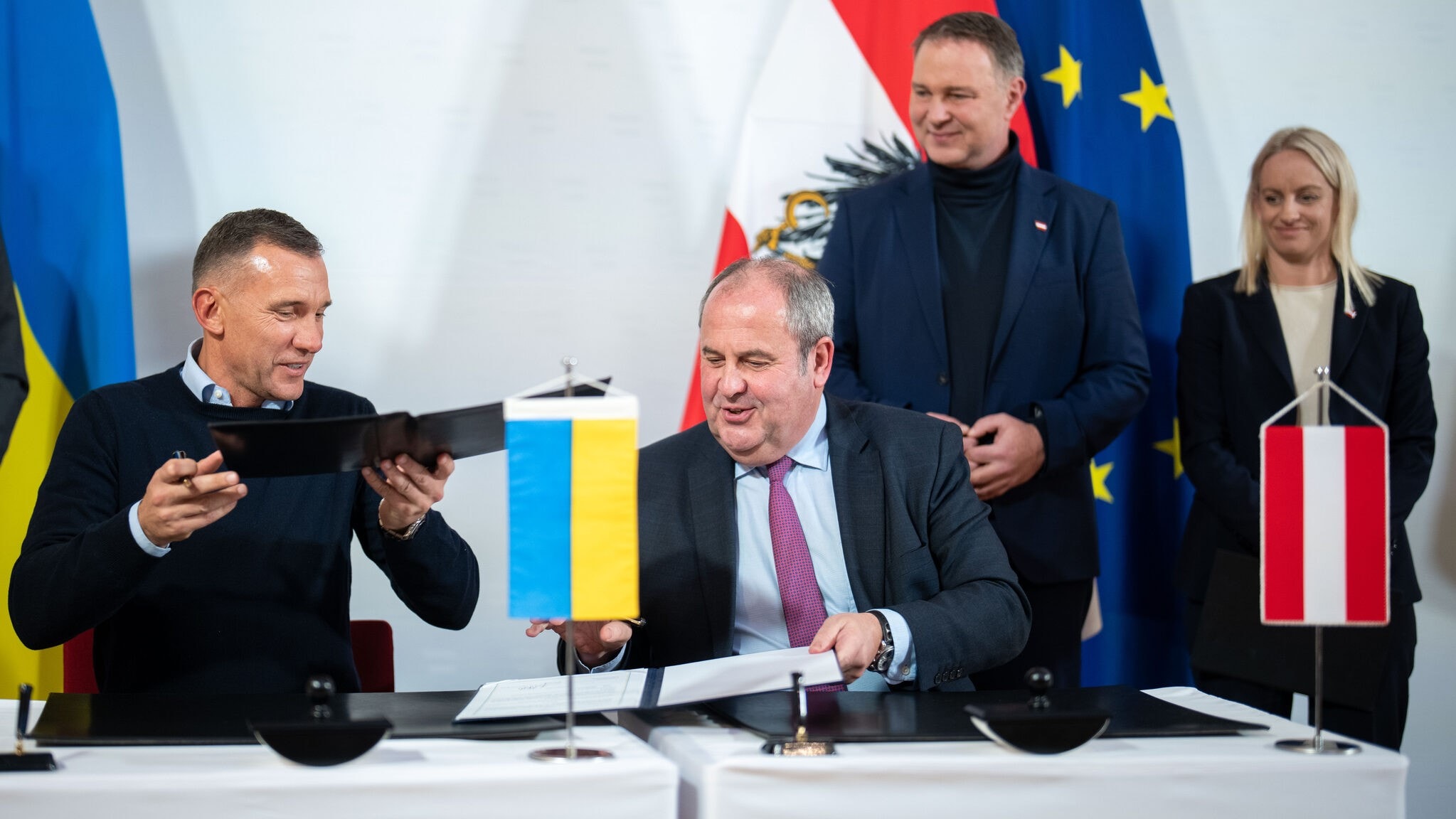 Legende besucht Wien - ÖFB schließt Abkommen mit Ukraines Verband