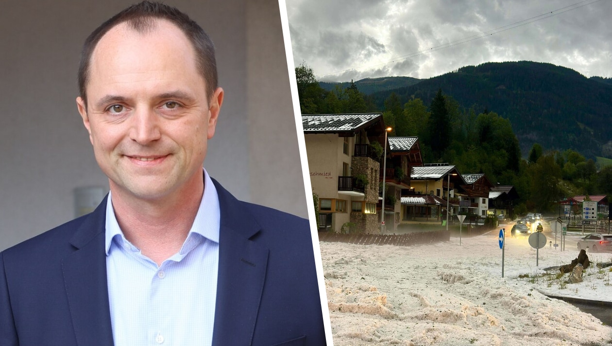 Unwetter in Wagrain - Bürgermeister: „Noch nie so viel Hagel gesehen!“