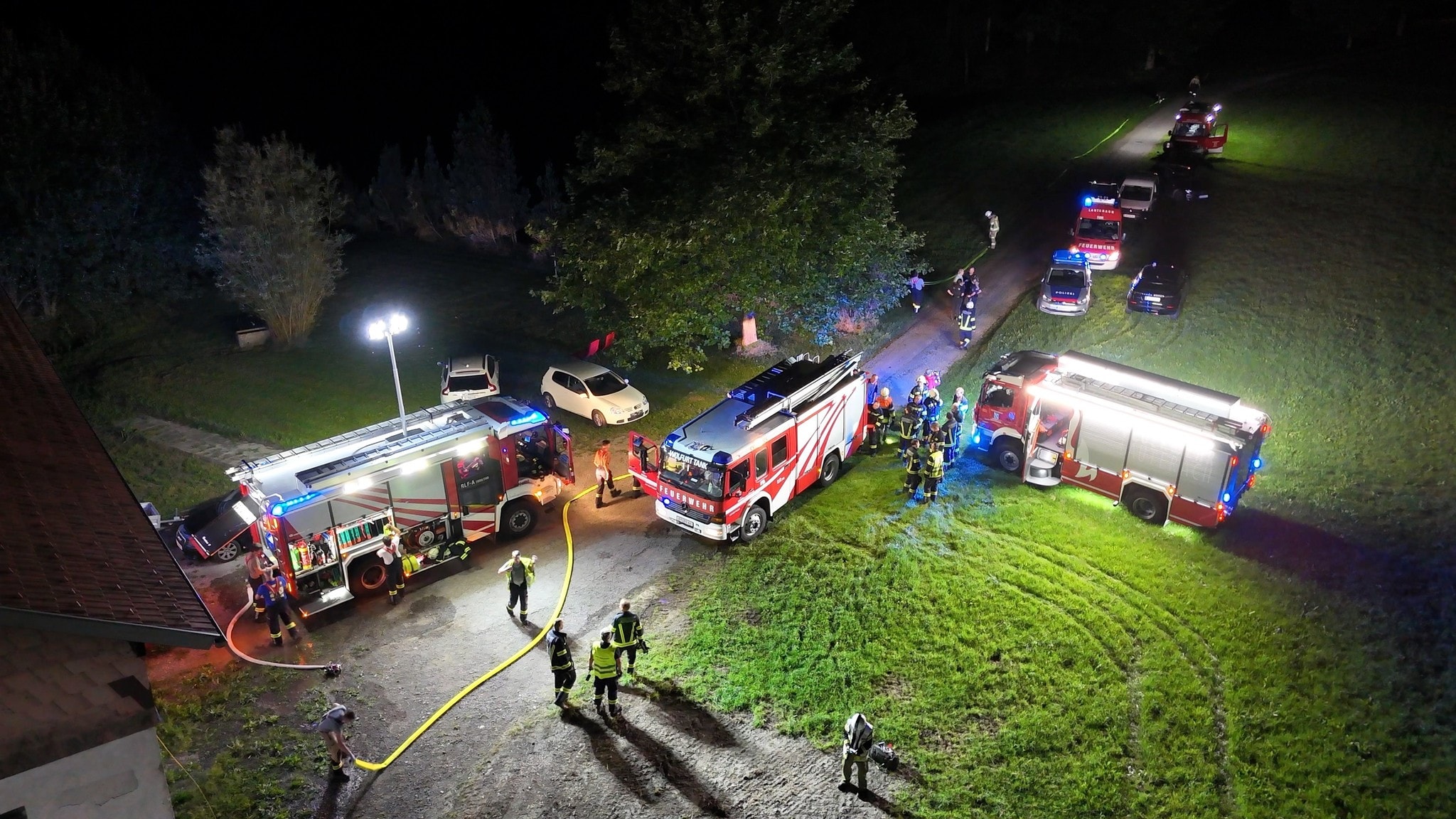 Nächtlicher Einsatz - Bauer verhindert größeren Waldbrand nahe Bregenz